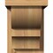 Ekena Millwork Ridgewood Smooth Corbel w/Backplate, Western Red Cedar, 7 1/2"W x 10"D x 10"H COR08X10X10RID01SWR - alternate 4